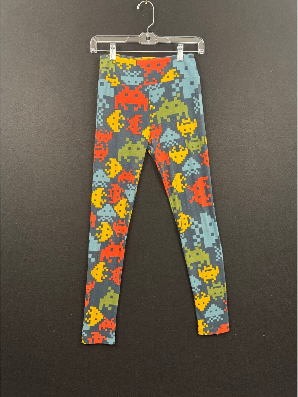 LuLaRoe Leggings with Colorful Pixel Alien Print One Size Fit All